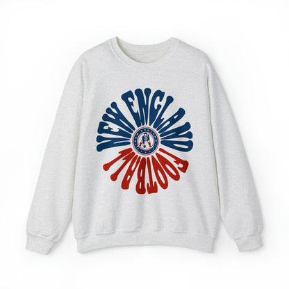 Retro New England Patriots Sweatshirt - Vintage Style Football Crewneck - Men's & Women's Football Apparel