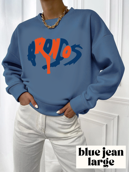 Comfort Colors Denver Broncos Crewneck Sweatshirt - Vintage Colorado Football Men's & Women's - Design 3