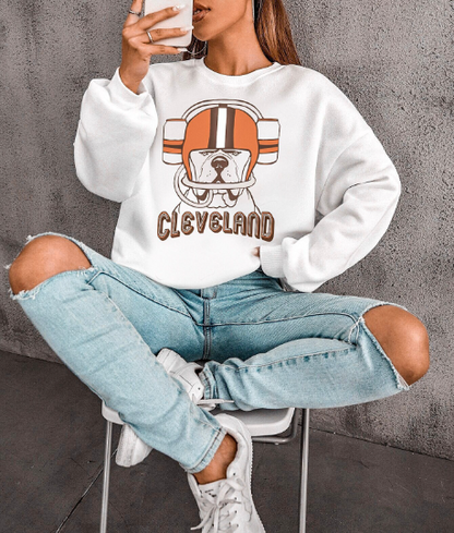 Cleveland browns crew hot sale sweatshirt