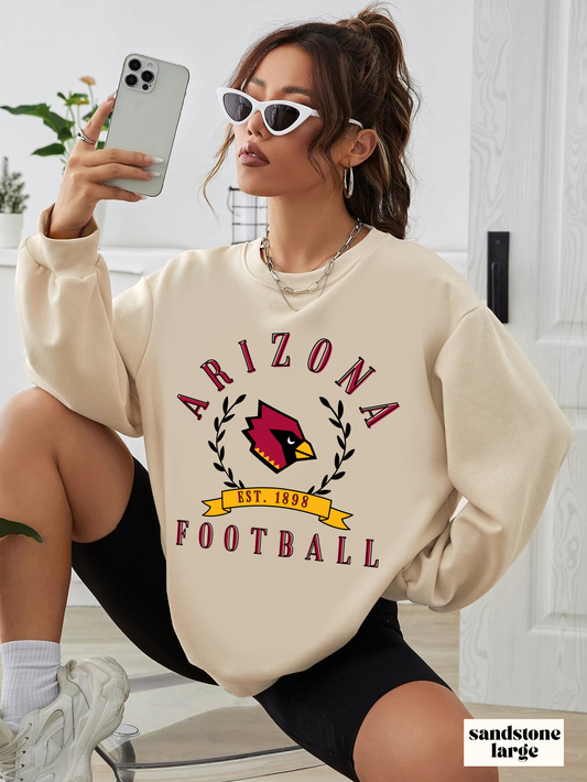 Vintage Arizona Cardinals Sweatshirt - Retro Style Football Crewneck - Men's & Women's Retro Apparel - Design 3