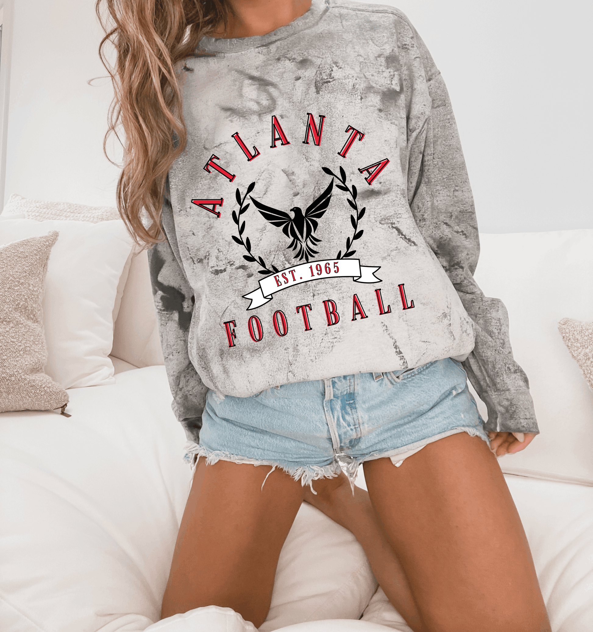 Atlanta falcons crewneck sales sweatshirt