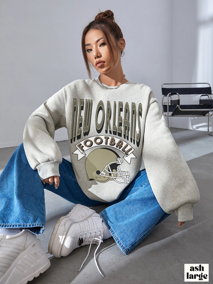 90's New Orleans Saints Crewneck - Vintage Style Louisiana Football Sweatshirt - Men's, Women's Design 3