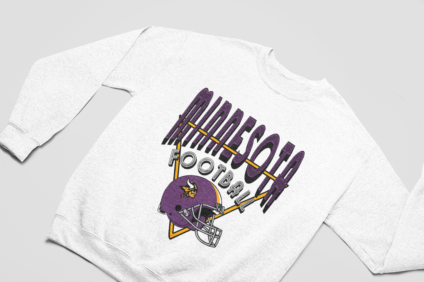 Vintage Minnesota Vikings Crewneck - Retro Unisex Football Sweatshirt - Men's & Women's 90's Oversized Hoodie